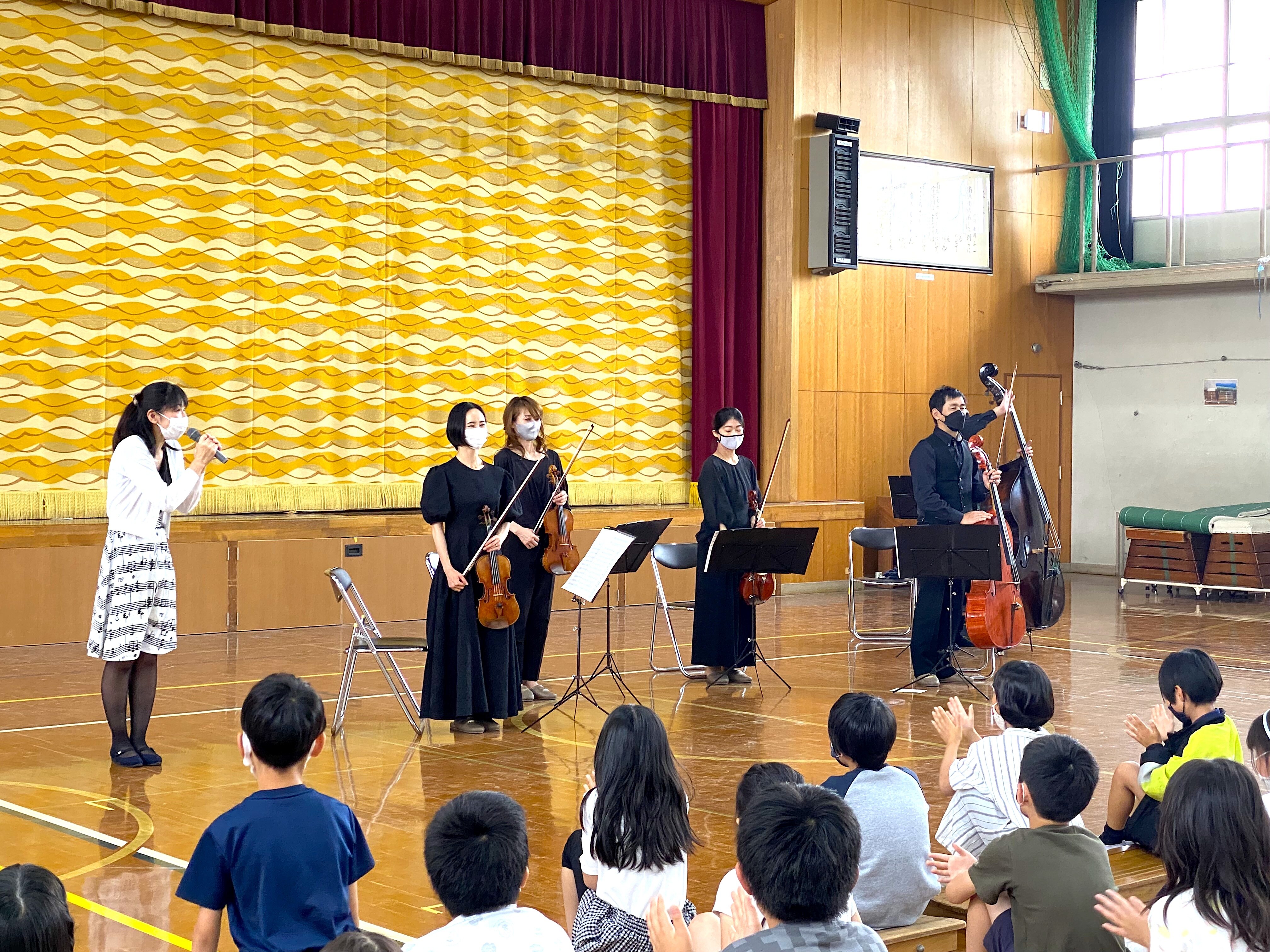 【実績】音楽鑑賞会 2022年6月  京都市立 伏見南浜小学校アクエリアス ストリングス オーケストラ公演 (弦楽合奏)